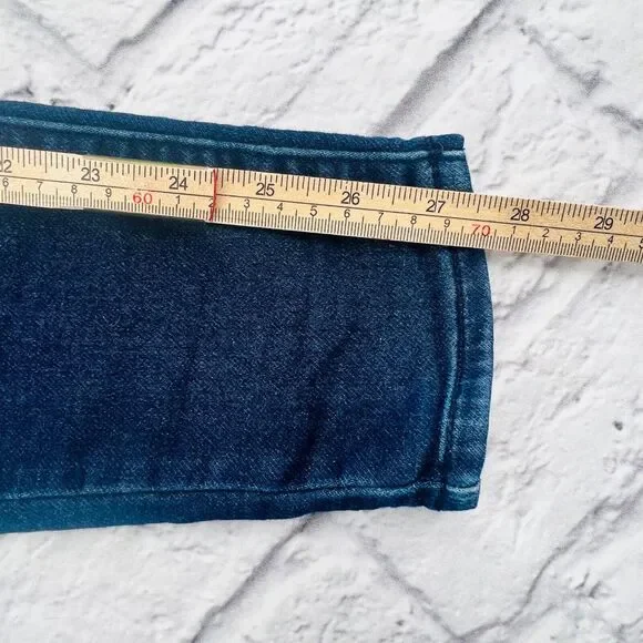 American‎ Eagle Jeans Women 4 Regular Blue Dark Wash Super High Rise Jegging - Picture 10 of 11